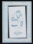 2013 Topps Gypsy Queen Bb- “Cyan Mini Framed Printing Plate”- #25 Ernie Banks, Cubs- 1 of 1
