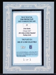 2013 Topps Gypsy Queen Bb- “Cyan Mini Framed Printing Plate”- #25 Ernie Banks, Cubs- 1 of 1
