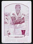 2014 Topps Gypsy Queen Bb- “Magenta Printing Plate”- #111 Ernie Banks, Cubs- 1 of 1