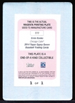 2014 Topps Gypsy Queen Bb- “Magenta Printing Plate”- #111 Ernie Banks, Cubs- 1 of 1