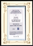 2014 Topps Gypsy Queen Bb- “Black Mini Framed Printing Plate”- #111 Ernie Banks, Cubs- 1 of 1