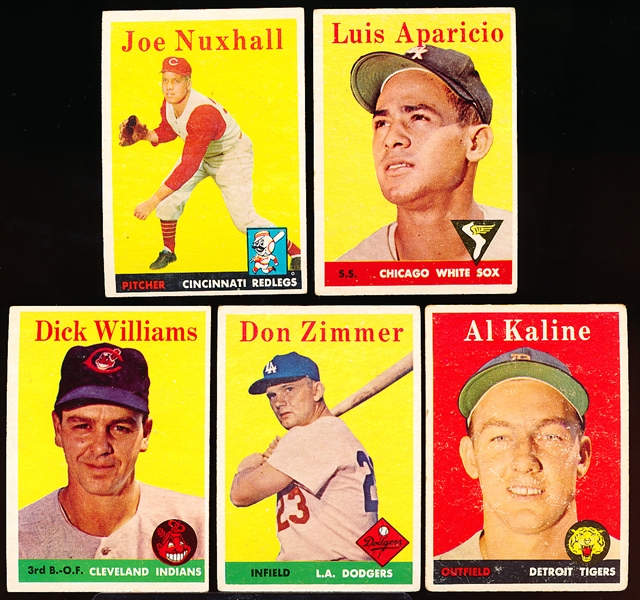 1958 Topps Bb- 5 Diff