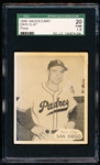 1949 Hage’s Dairy PCL Bb- Dain Clay, San Diego- SGC 20 (Fair 1.5)