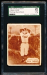 1949 Hage’s Dairy PCL Bb- Lyman Linde, San Diego- SGC 20 (Fair 1.5)- Sepia Color