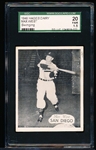1949 Hage’s Dairy PCL Bb- Max West, San Diego- Batting Pose- SGC 20 (Fair 1.5)- B&W