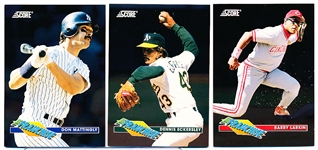 1993 Score Baseball Inserts- 34 Asst