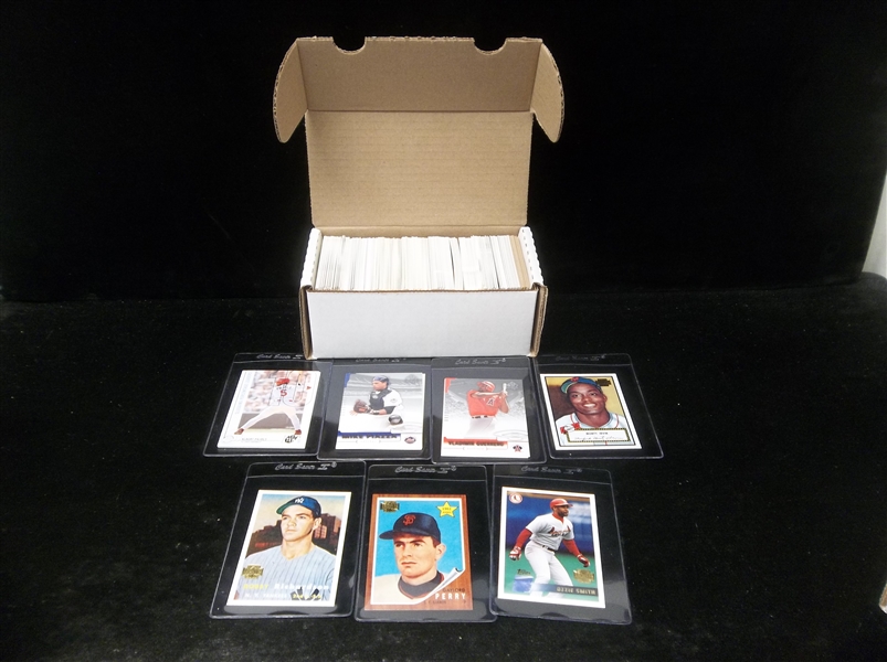 Baseball Star Card Lot- 350 Asst Stars- incl. 1980’s thru 2000’s
