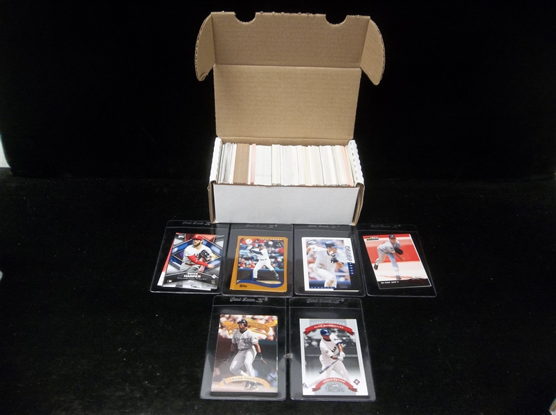 Baseball Star Card Lot- 350 Asst Stars- 1980’s thru 2000’s