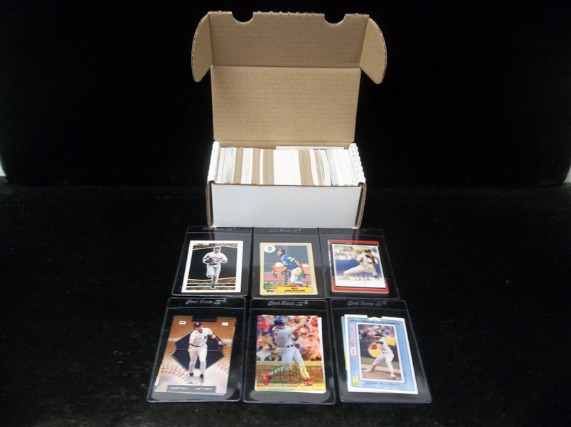 Baseball Star Card Lot- 350 Asst Stars- 1980’s thru 2000’s