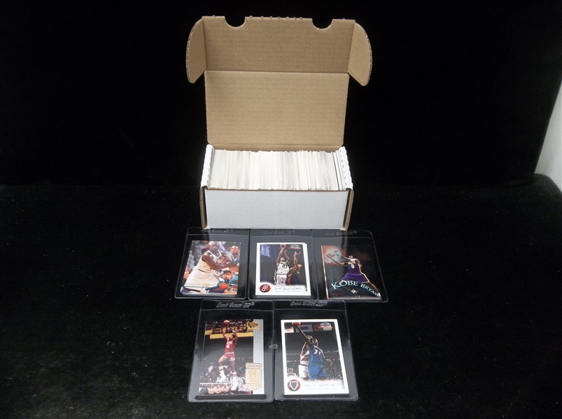 Basketball Star Card Lot- 350 Asst Stars- mostly 1990’s thru 2000’s