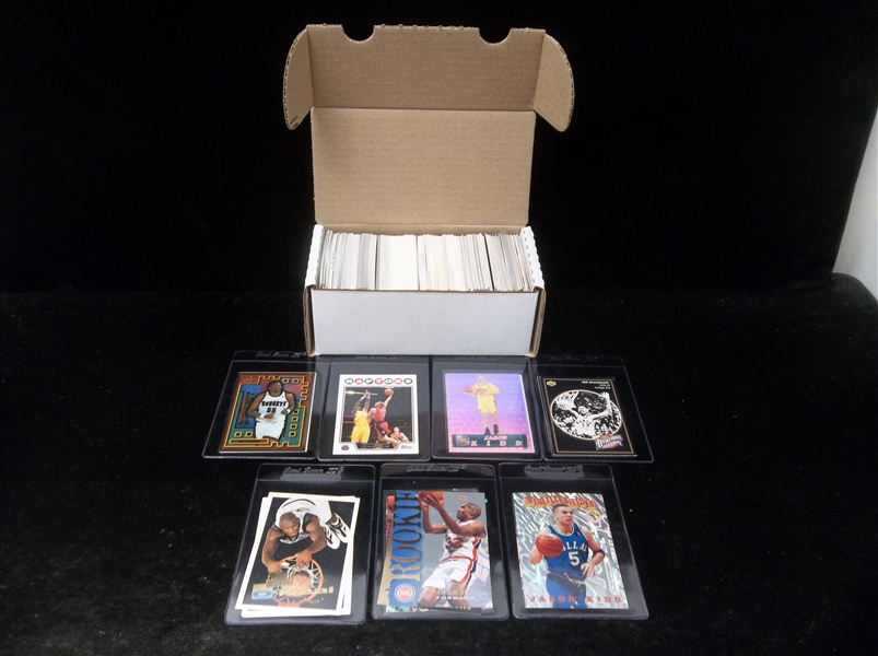 Basketball Star Card Lot- 350 Asst Stars- mostly 1990’s thru 2000’s