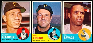 1963 Topps Bb- 23 Diff Pitt. Pirates