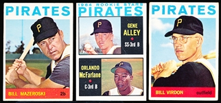 1964 Topps Bb- 18 Diff Pirates