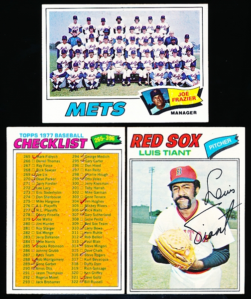 1977 Topps Bb- 100 Diff- # between #258 and #359- missing only #259 CL, #356 CL