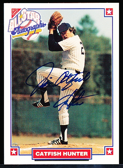1993 Nabisco Bsbl. “All-Star Autographs”- Jim “Catfish” Hunter