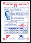 1993 Nabisco Bsbl. “All-Star Autographs”- Jim “Catfish” Hunter