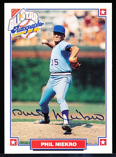 1993 Nabisco Bsbl. “All-Star Autographs”- Phil Niekro