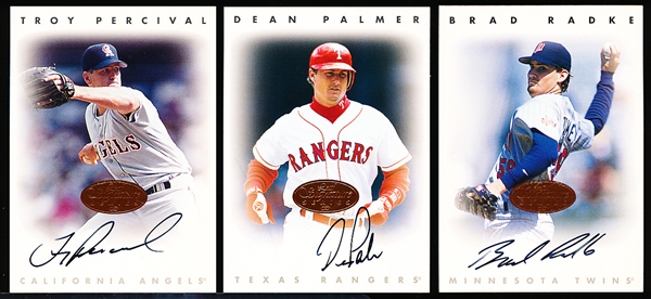 1996 Leaf Signature Series Bsbl. “Autographs”- 19 Diff. Cards