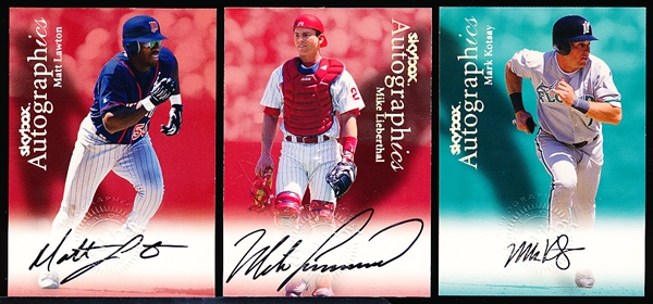 1999 SkyBox Bsbl. “Autographics”- 16 Diff. Cards