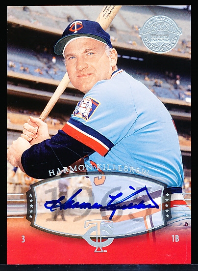 2004 Upper Deck Legends Timeless Teams Bsbl. “Autograph” #5 Harmon Killebrew