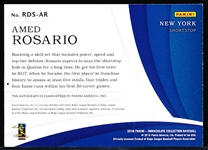 2018 Immaculate Collection Bsbl. “Rookie Debut Autograph” #RDS-AR Amed Rosario