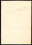 Autographed Tom Alston MLB Album Page