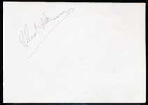 Autographed Joe Cunningham & Chuck Harmon MLB Album Page