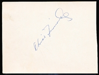 Autographed Chico Fernandez MLB Album Page