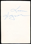 Autographed John Fitzgerald, Leon Wagner, & Al Worthington MLB Album Page