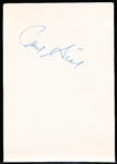 Autographed Paul Giel MLB Album Page