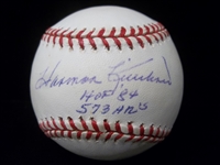 Autographed & Inscribed Harmon Killebrew Official AL Baseball- JSA Certified