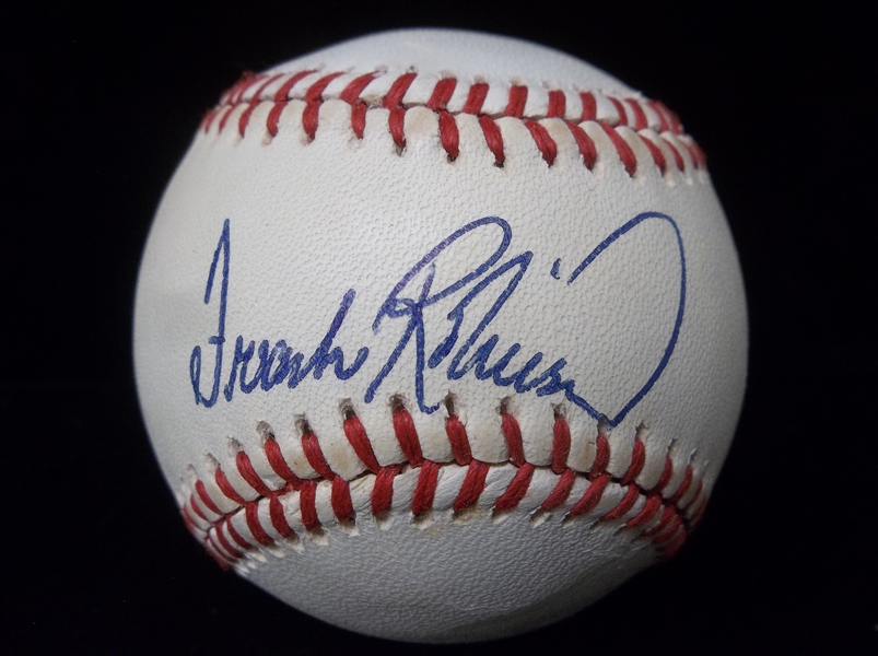 Autographed Frank Robinson Official AL Bsbl.