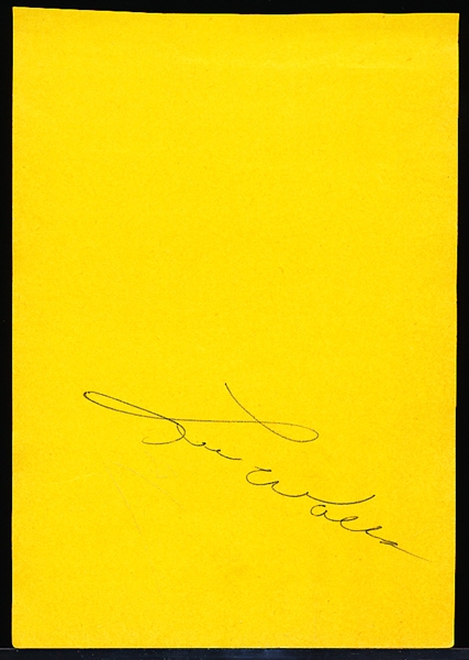 Autographed Lee Walls MLB Album Page