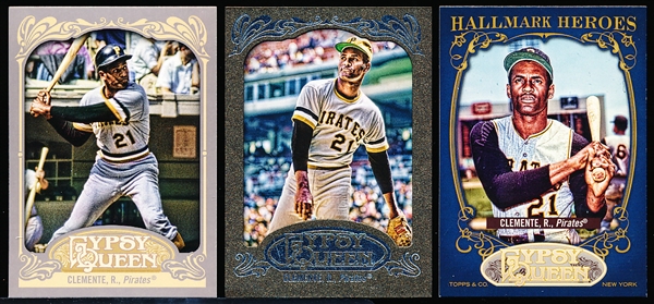 2012 Topps Gypsy Queen Baseball- Roberto Clemente, Pirates- 9 Asst.