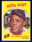 1959 Topps Baseball- #50 Willie Mays, Giants
