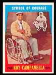 1959 Topps Baseball- #550 Symbol of Courage- Roy Campanella- Hi#