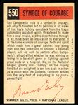 1959 Topps Baseball- #550 Symbol of Courage- Roy Campanella- Hi#