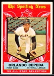 1959 Topps Baseball- #553 Orlando Cepeda All Star- Hi#
