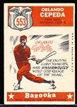 1959 Topps Baseball- #553 Orlando Cepeda All Star- Hi#