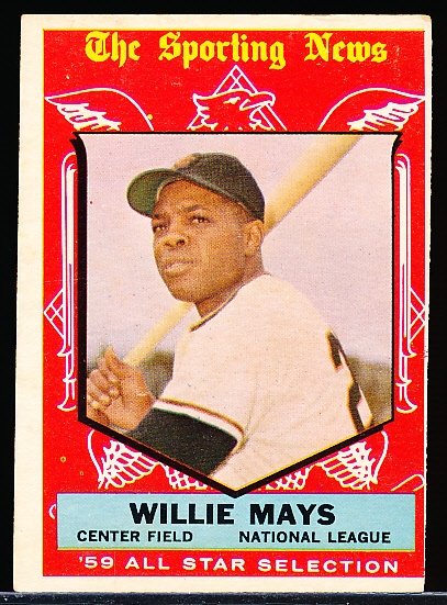 1959 Topps Baseball- #563 Willie Mays All Star