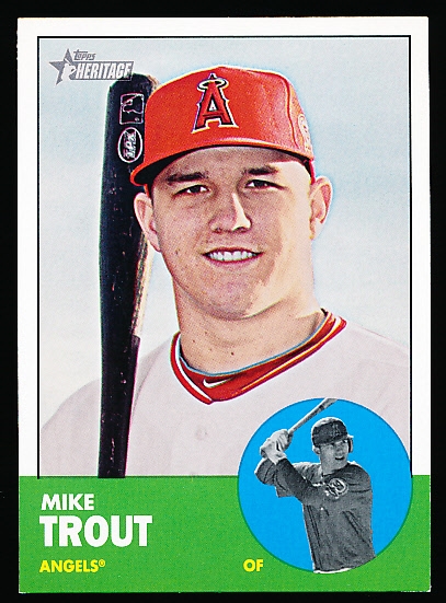 2012 Topps Heritage Bsbl. #207 Mike Trout, Angels