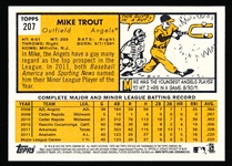 2012 Topps Heritage Bsbl. #207 Mike Trout, Angels