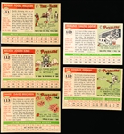 1955 Topps Bb- 5 Diff