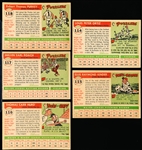 1955 Topps Bb- 5 Diff