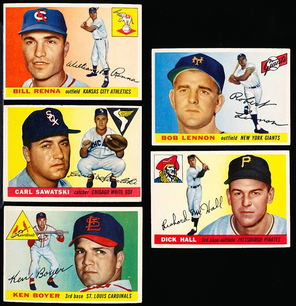 1955 Topps Bb- 5 Diff