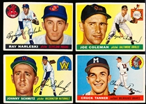 1955 Topps Bb- 4 Diff Hi#’s