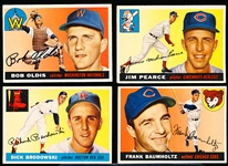 1955 Topps Bb- 4 Diff Hi#’s