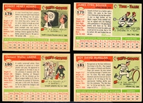 1955 Topps Bb- 4 Diff Hi#’s