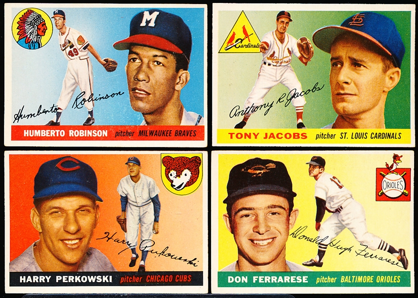 1955 Topps Bb- 4 Diff Hi#’s