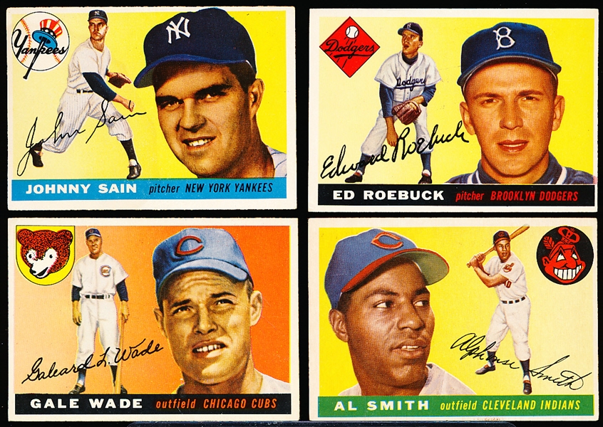 1955 Topps Bb- 4 Diff Hi#’s